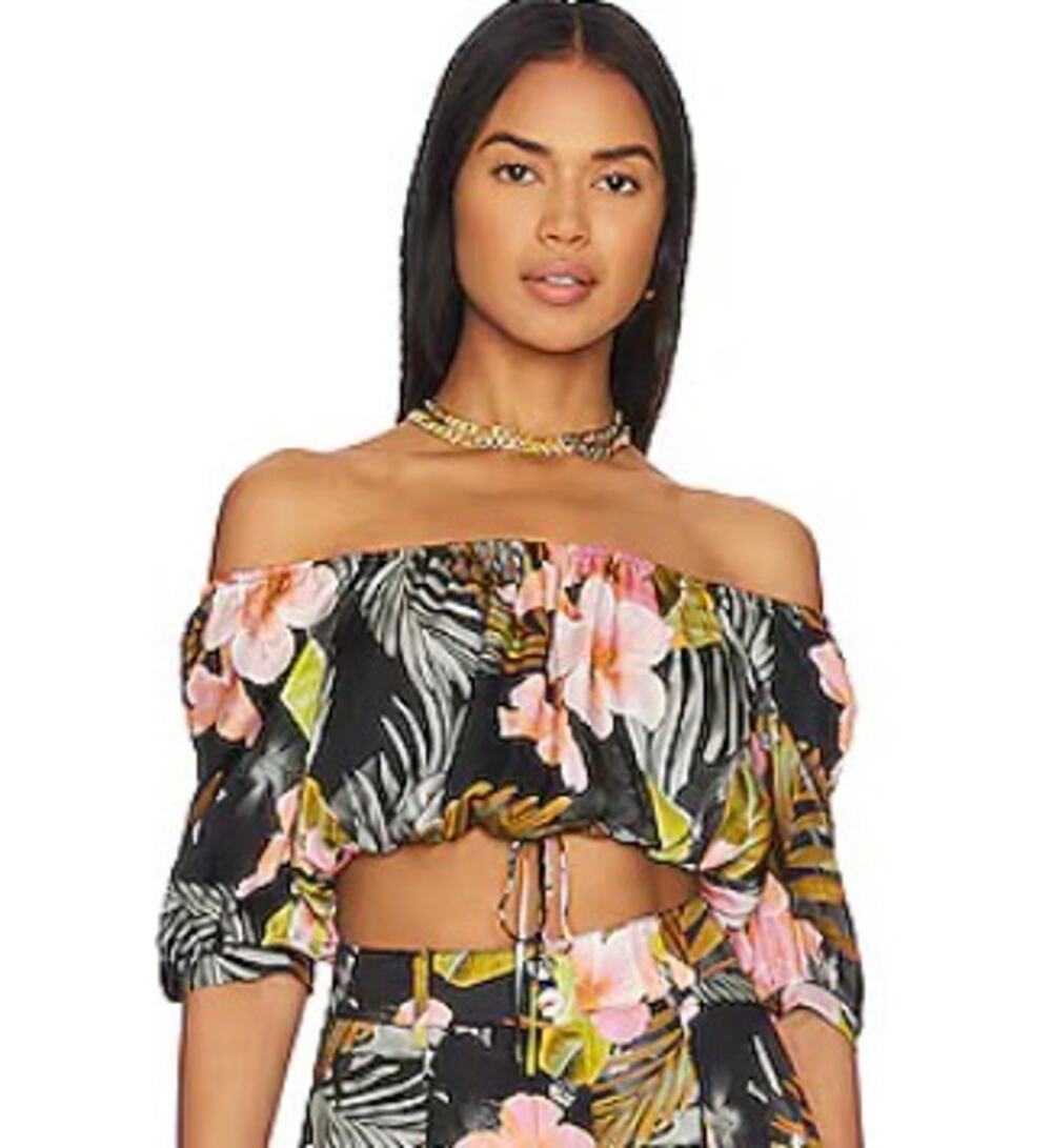 NEW Favorite Daughter The Anywhere with You Top in Hawaiin Vacay Med Boho Chic